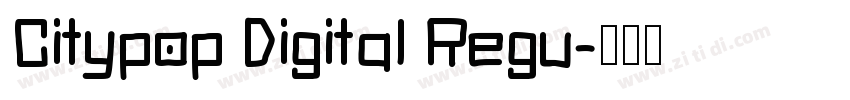 Citypop Digital Regu字体转换